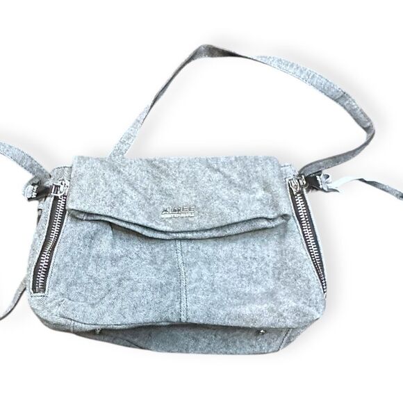 AIMEE KESTENBERG Women’s Light Blue Denim Fold-Over Flap Crossbody Bag - Picture 3 of 8